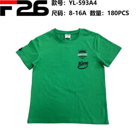 Blouse, short sleeve boy's t-shirt (age: 8-16) model: YL-593A3/A4