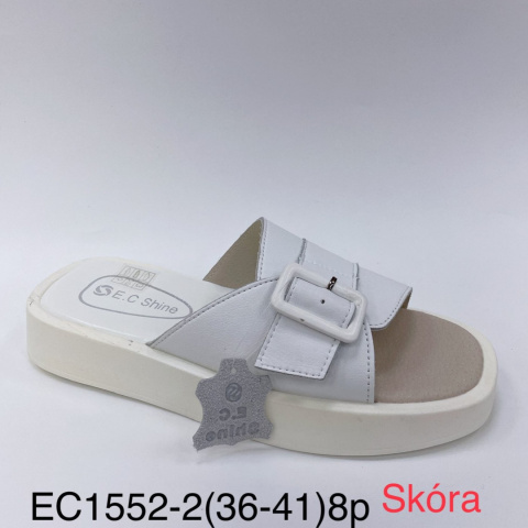 Klapki damskie - skóra, rozm. (36-41)