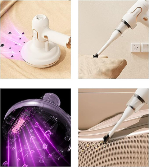 Multifunctional cordless handheld vacuum cleaner for mites
