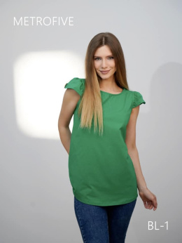 Women's blouse with short sleeves, model: BL-1