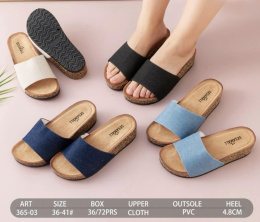 Women's flip-flops for summer, model: 365-03 (size 36-41)