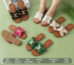 Women's flip-flops for summer, model: 690-03 (size 36-41)
