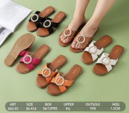 Women's flip-flops for summer, model: 692-01 (size 36-41)