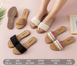 Women's flip-flops for summer, model: 739-10 (size 36-41)