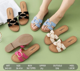 Women's flip-flops for summer, model: 843-01 (size 36-41)