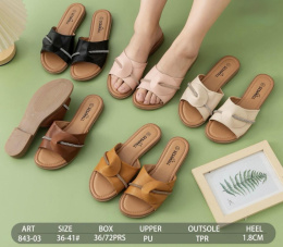 Women's flip-flops for summer, model: 843-03 (size 36-41)