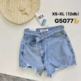 Krótkie, jeansowe spodenki damskie model: G5077 (rozm. XS-XL)
