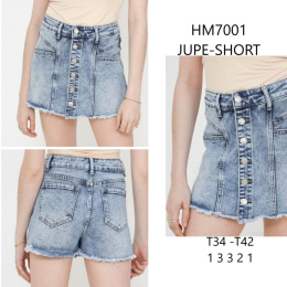 Krótkie, jeansowe spodenki damskie model: HM7001 (rozm. 34-42)