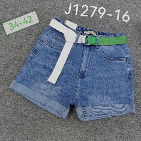 Women's denim shorts model: J1279-16 (size 34-42)