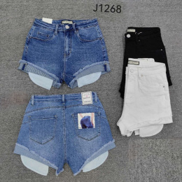 Krótkie, jeansowe spodenki damskie model: J1268 (rozm. 34-42)