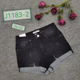 Krótkie, jeansowe spodenki damskie model: J1183-2 (rozm. 34-42)