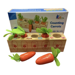 Wooden arcade game - carrots, age 3+