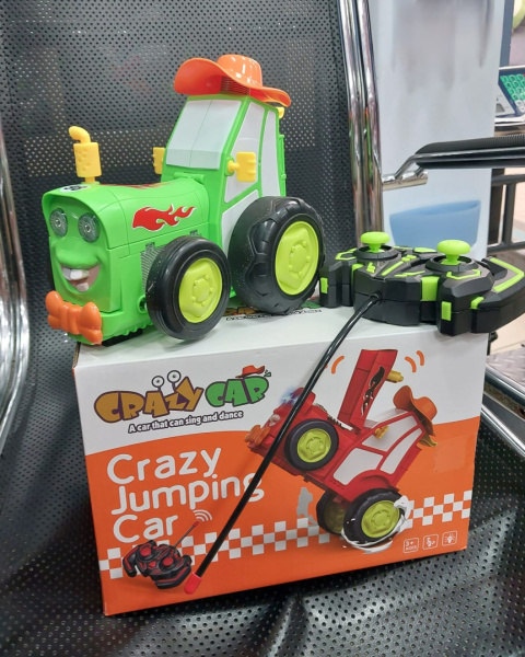 Happy dancing remote control tractor