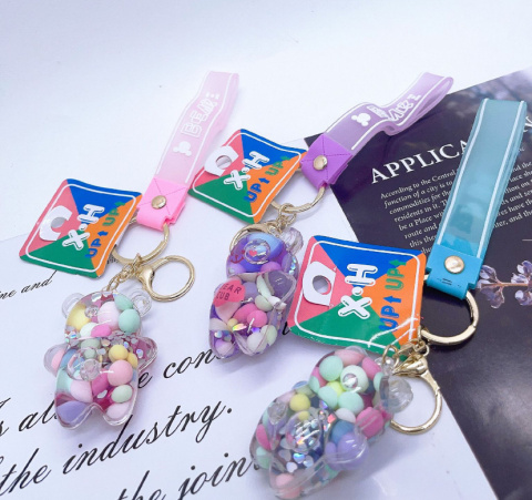 Decorative key rings for keys, handbags