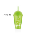 Cup with straw 450ml