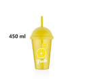 Cup with straw 450ml