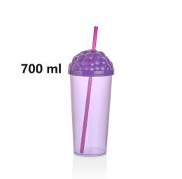 Cup with straw 700ml