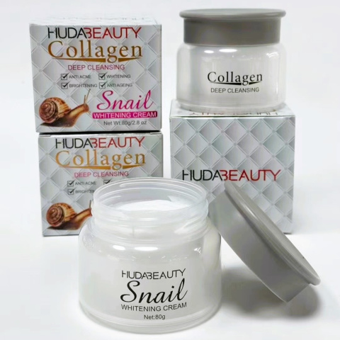 Facial cream with collagen and snail extract