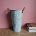 Vase, tin bucket - pot cover