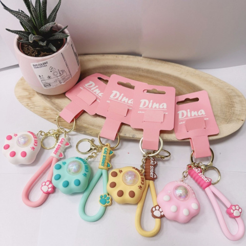 Decorative key rings for keys, handbags