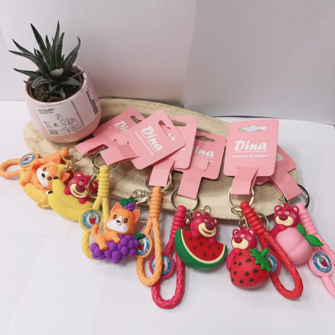 Decorative key rings for keys, handbags