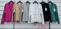 Damski sweter - guziki, model: XJ107