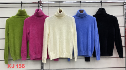 Women's sweater - turtleneck, model: XJ156