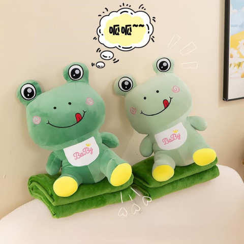 Maskotka, poduszka 3w1 z ukrytym kocem z mikrofibry