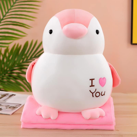 Mascot, 3-in-1 pillow with hidden microfiber blanket