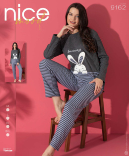 Women's pajamas (long sleeve + long pants), size M-2XL, model: 9162