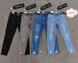 Women's high-waisted denim pants model: F311