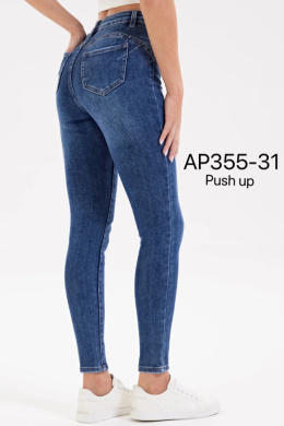 Women's high-waisted denim pants model: AP355-31