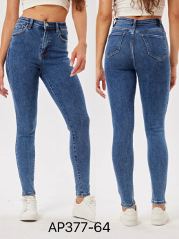 Women's high-waisted denim pants model: AP377-64