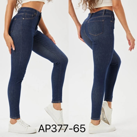 Women's high-waisted denim pants model: AP377-65