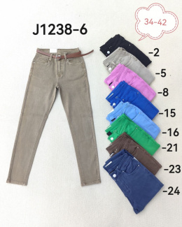 Women's high-waisted denim pants model: J1238