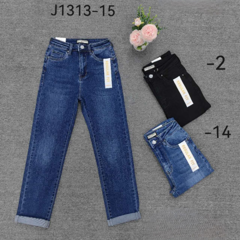 Women's high-waisted denim pants model: J1313