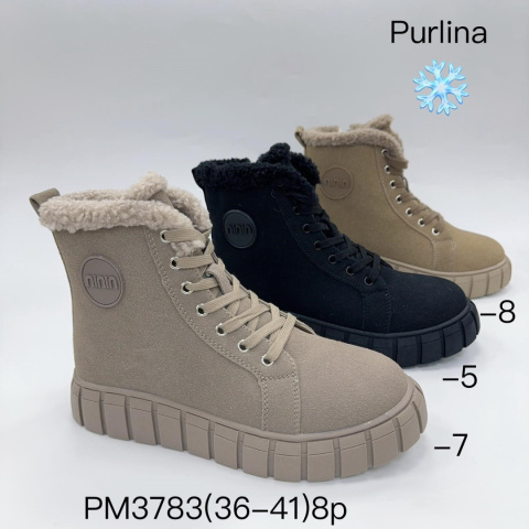 Women's suede boots - insulated, size (36-41)