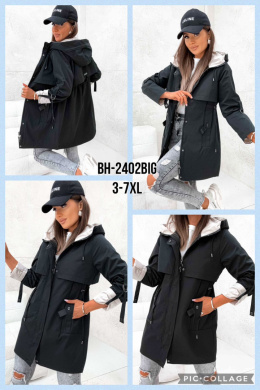 Women's jacket, model: BH2402 BIG (size: 3XL-7XL)