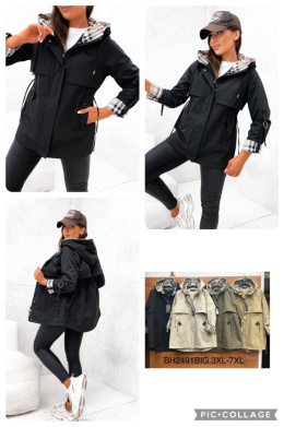 Women's jacket, model: BH2491 BIG (size: 3XL-7XL)