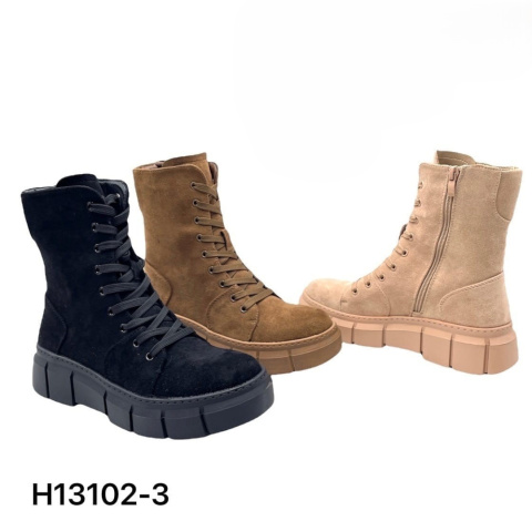 Women's boots - tall, platform, model: H13102-3, (size 36-41)