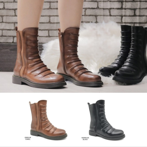 Women's boots - zippered, model: H23935-26, (size 36-41)