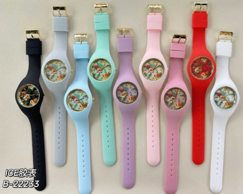 Women's watches on silicone strap