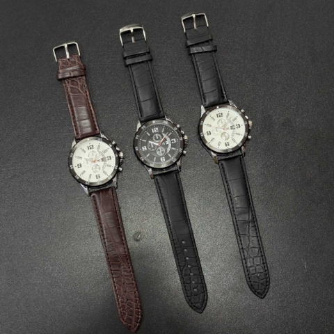 Men's watches on a leather strap