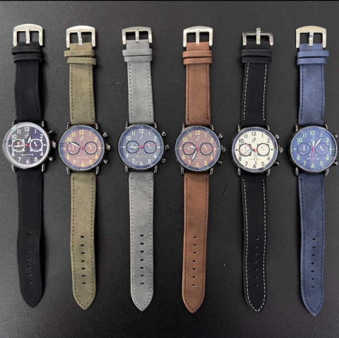 Men's watches on a leather strap