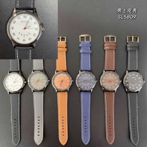 Men's watches on a leather strap