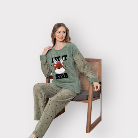 Women's pajamas - warm, winter (sizes M-XL)