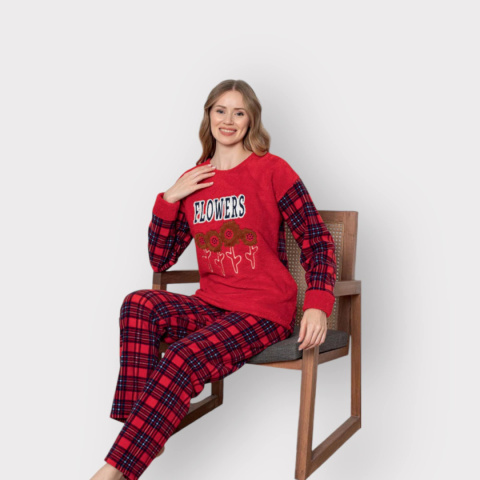 Women's pajamas - warm, winter (sizes M-XL)