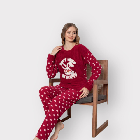 Women's pajamas - warm, winter (sizes M-XL)