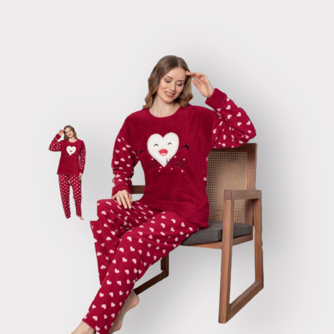 Women's pajamas - warm, winter (sizes M-XL)