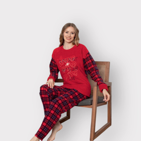 Women's pajamas - warm, winter (sizes M-XL)